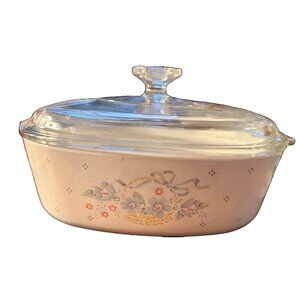 Corning Ware Country Cornflower Casserole Blue Flowers